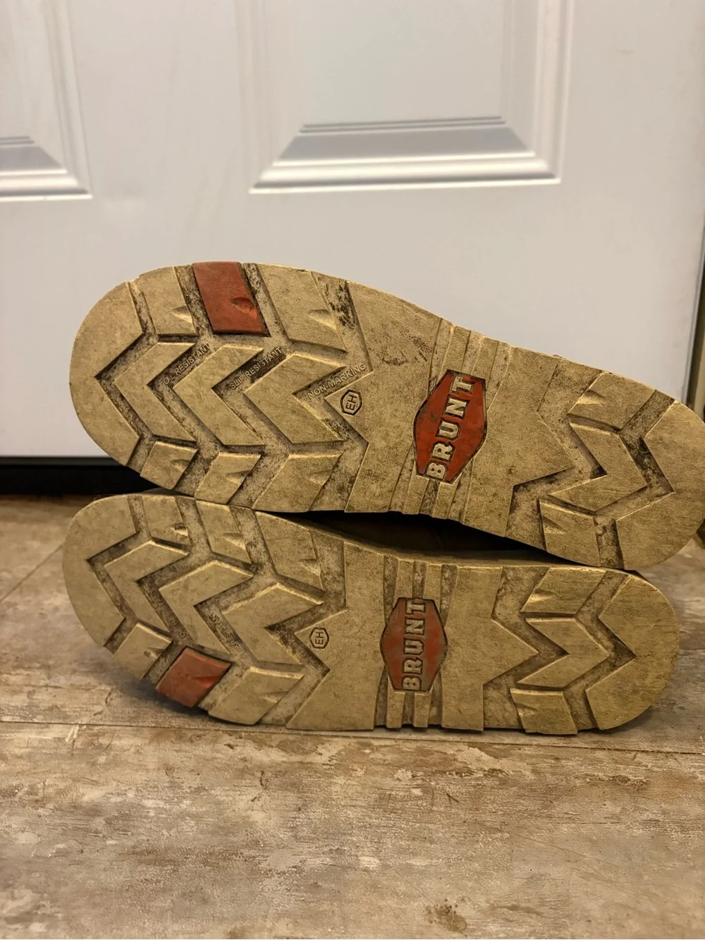 Men's Tan Brunt Marian Moc Toe Work Boots